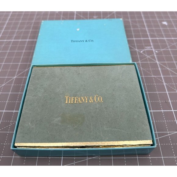 Vintage Tiffany & Co Monogramed Playing Cards with Tiffany Box
